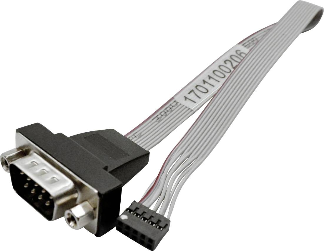 VGA adapter sa trakastim kablom s 9-pinski konektorom na jednoj strani i 10-pinski konektorom na drugoj strani.
