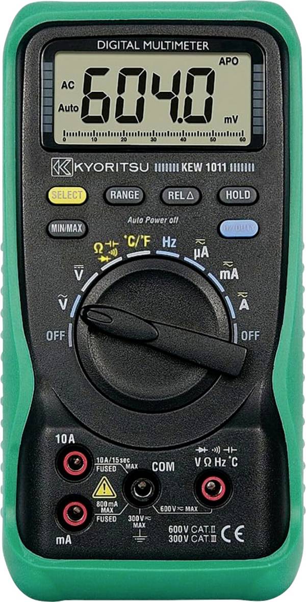 Kyoritsu KEW 1011 ručni multimetar  digitalni  CAT III 600 V Zaslon (brojevi): 4000