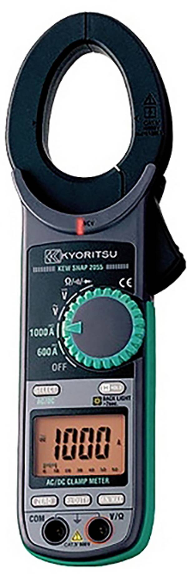 Kyoritsu KEW 2055 strujne stezaljke  digitalni  CAT IV 600 V Zaslon (brojevi): 6039
