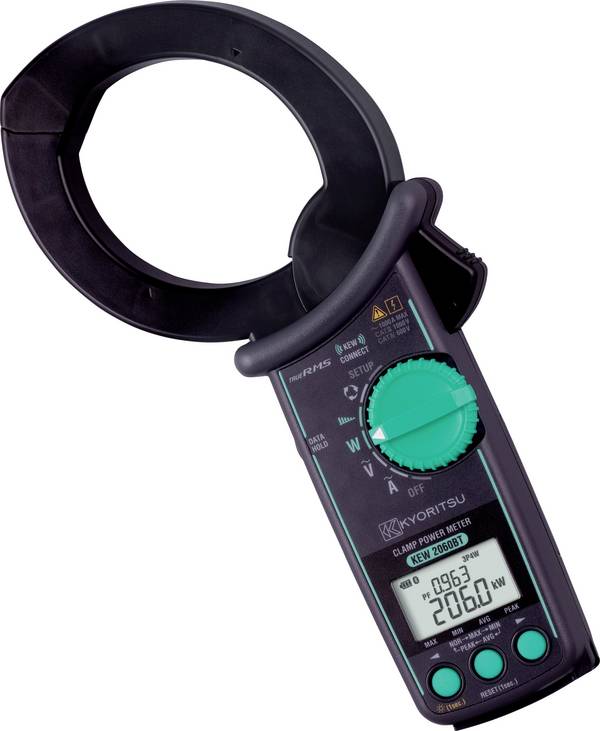 Kyoritsu KEW 2060BT strujne stezaljke  digitalni  CAT IV 300 V, CAT III 600 V, CAT II 1000 V Zaslon (brojevi): 6000