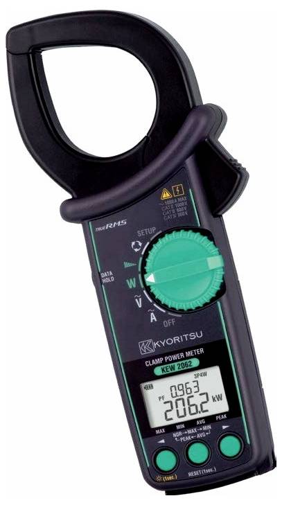 Kyoritsu KEW 2062 strujne stezaljke digitalni CAT IV 300 V, CAT III 600 V, CAT II 1000 V Zaslon (brojevi): 6000-0