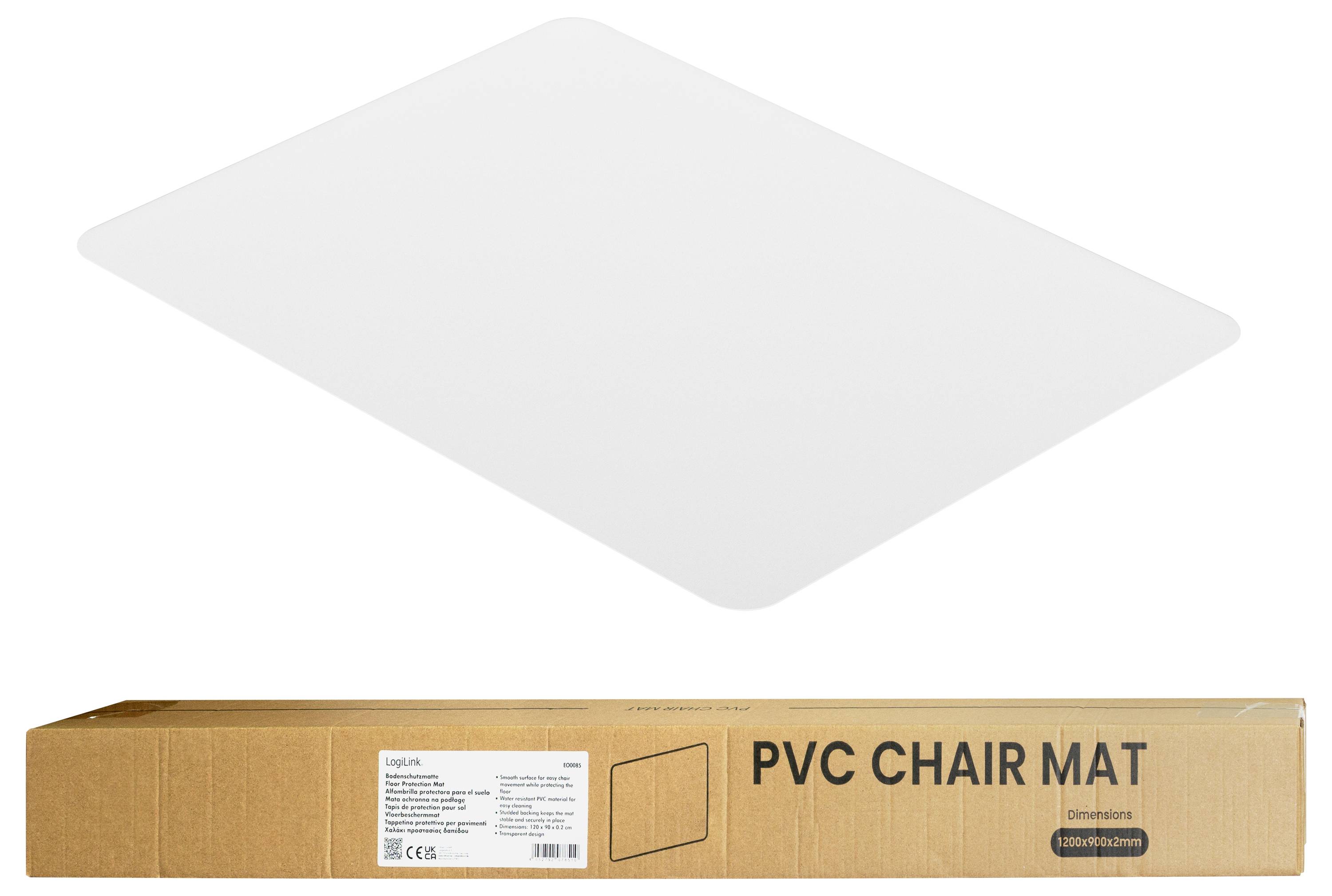 LogiLink EO0085 LogiLink zaštitna podloga za pod, 120x90x0,2 cm, vodootporna, sjajna površina, prozirna (Š x V x D) 900 -7