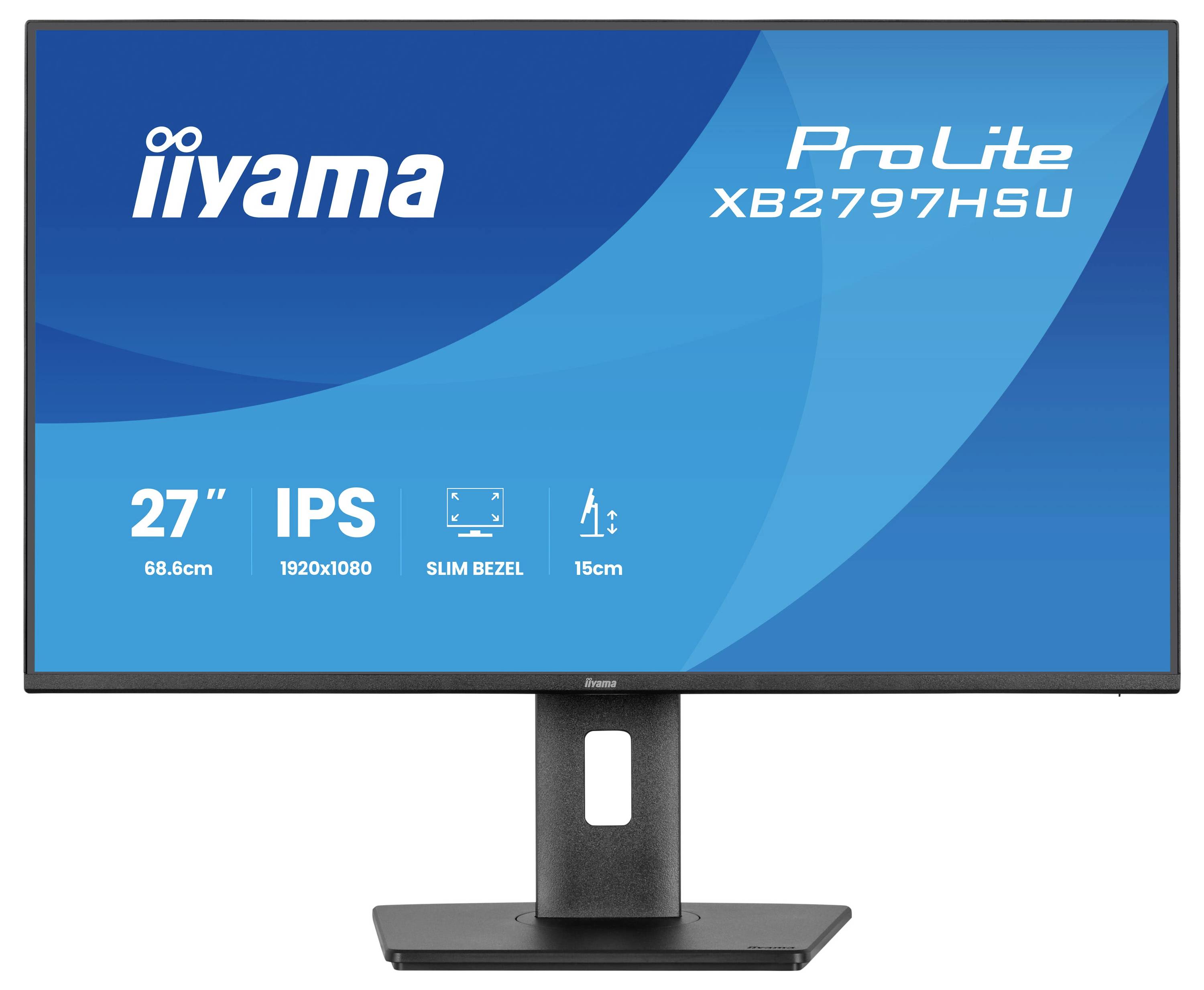 Iiyama ProLite LED zaslon Energetska učinkovitost 2021 C (A - G) 68.6 cm (27 palac) 1920 x 1080 piksel 16:9 4 ms USB IPS-2