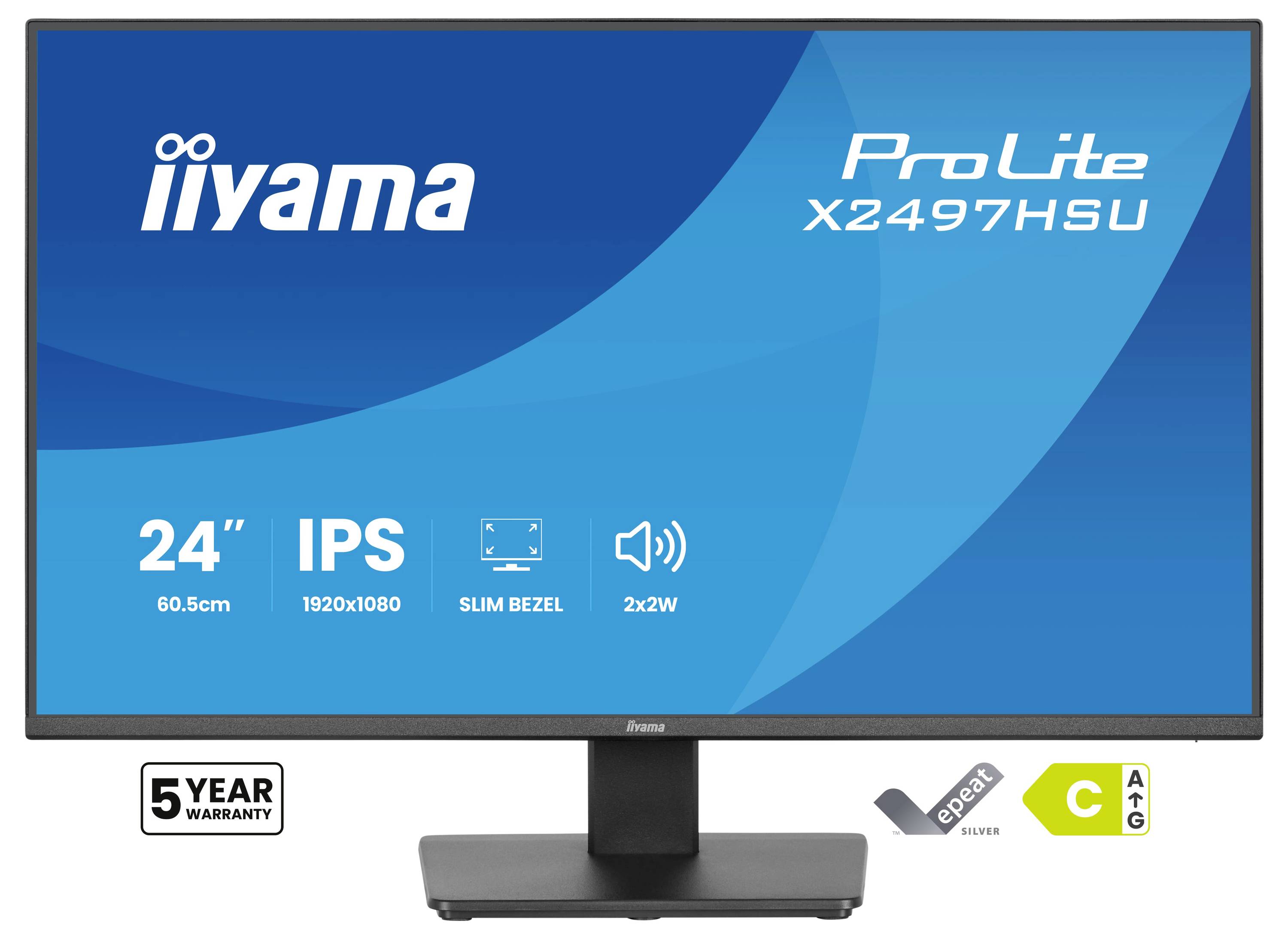 Monitor za računalo prikazuje sliku futurističke osobe s kacigom. Tekst glasi 'iiyama G-Master GB3290QSU' s '32"' i '240Hz'.