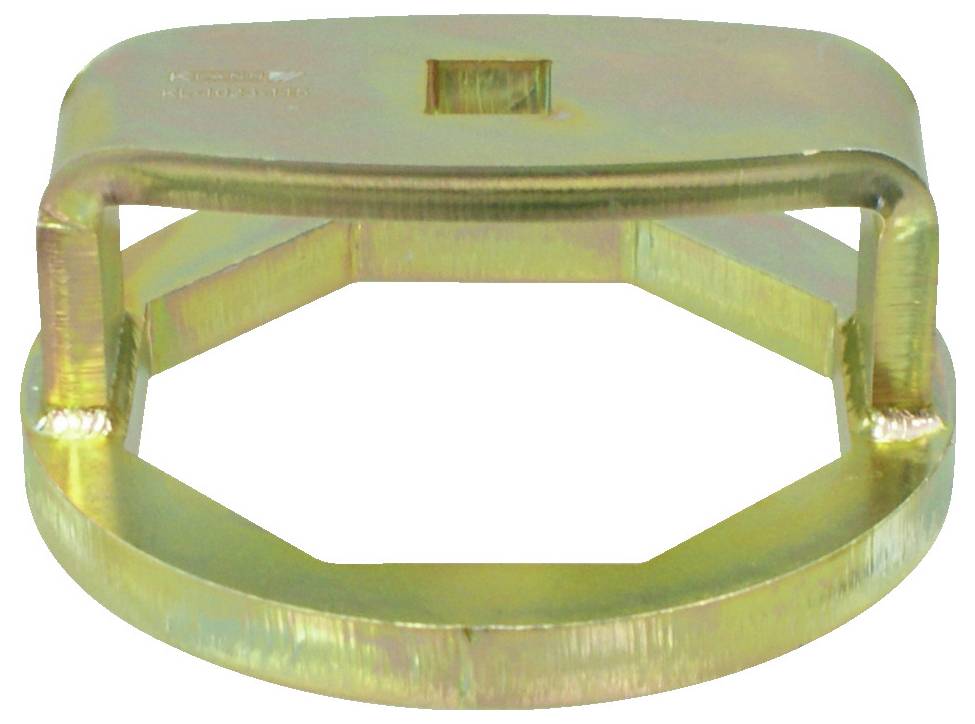 Metalni osmerokutni alat koji se koristi za podešavanje ili osiguravanje komponenti, s centralnim kvadratnim otvorom za namještanje.