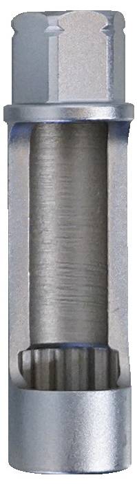 'Metalni alat sa šupljim cilindričnim oblikom i šesterokutnim vrhom, korišten za uhvaćanje i uklanjanje slomljenih navojnih predmeta iz rupa.'