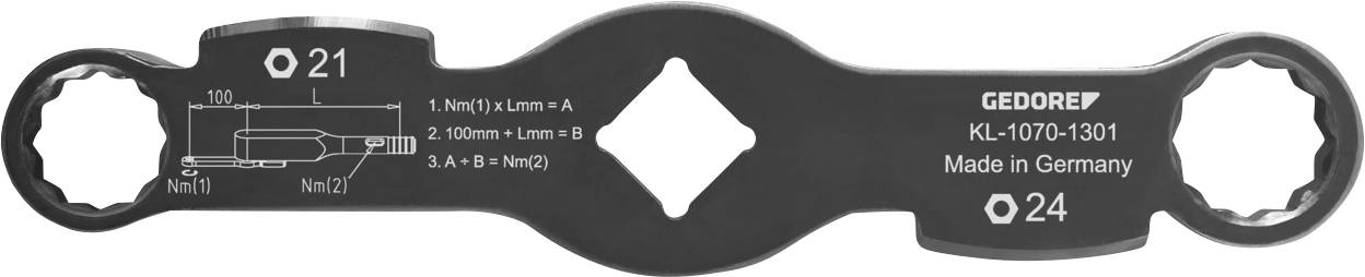 Gedore Automotive 3424766 KL-1070-1301 Dubbele ringsleutel Sleutelbreedte (metrisch) 24 mm
