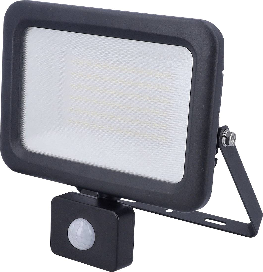 AS Schwabe Optiline 46671 LED-buitenschijnwerper met bewegingsmelder Energielabel: E (A - G) LED 50 W Zwart