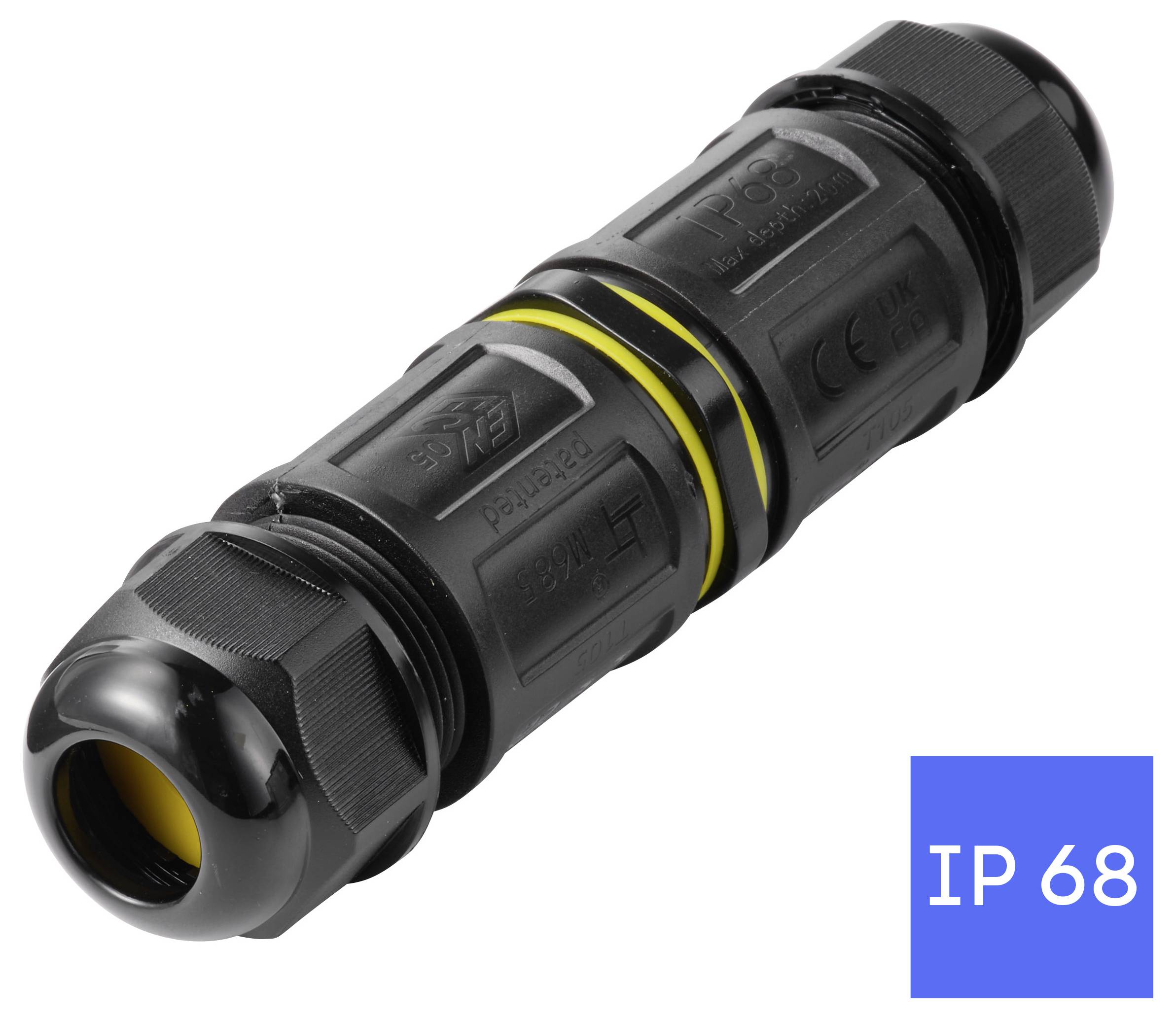 TRU COMPONENTS Kabelski konektor IP68 Vodootporan, Push-In 5-pinski, 0,5-4,0 mm² TC-14745244 crna TRU COMPONENTS Sadržaj-6
