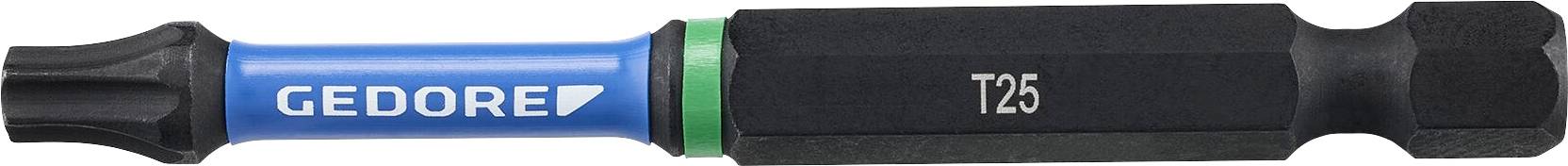 Plavi i crni bit za vijčnik T25 sa zelenim akcentom, branda 'GEDORE'.