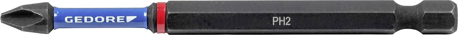 'GEDORE PH2 vijčani bit sa plavom i crnom dizajnom i detaljom crvenog prstena.'