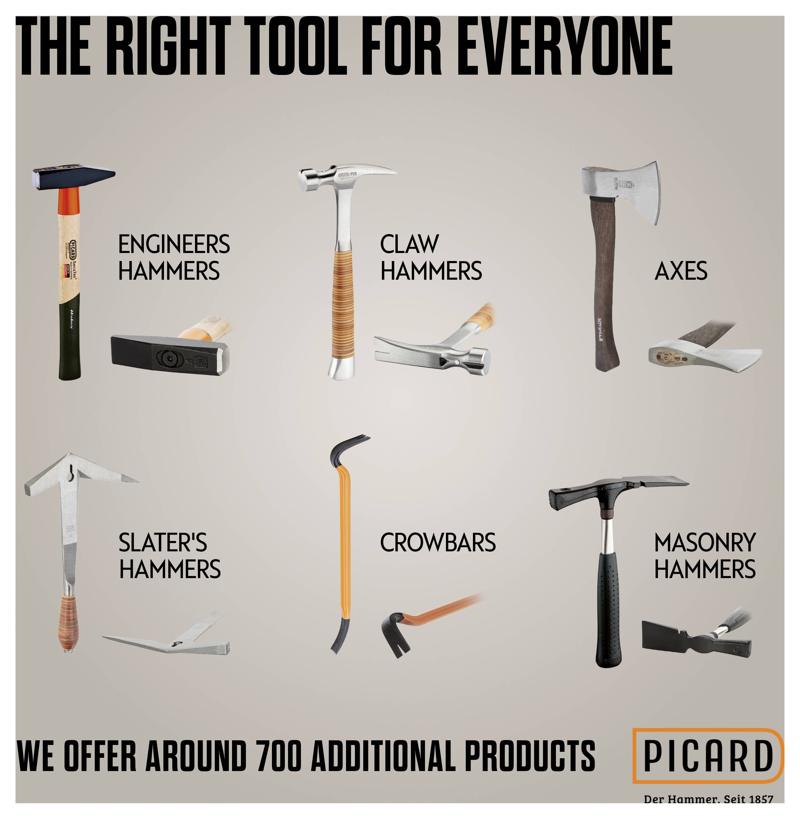 Picard 0062600 tesarski čekić 760 g 320 mm DIN 7239 1 St.-15