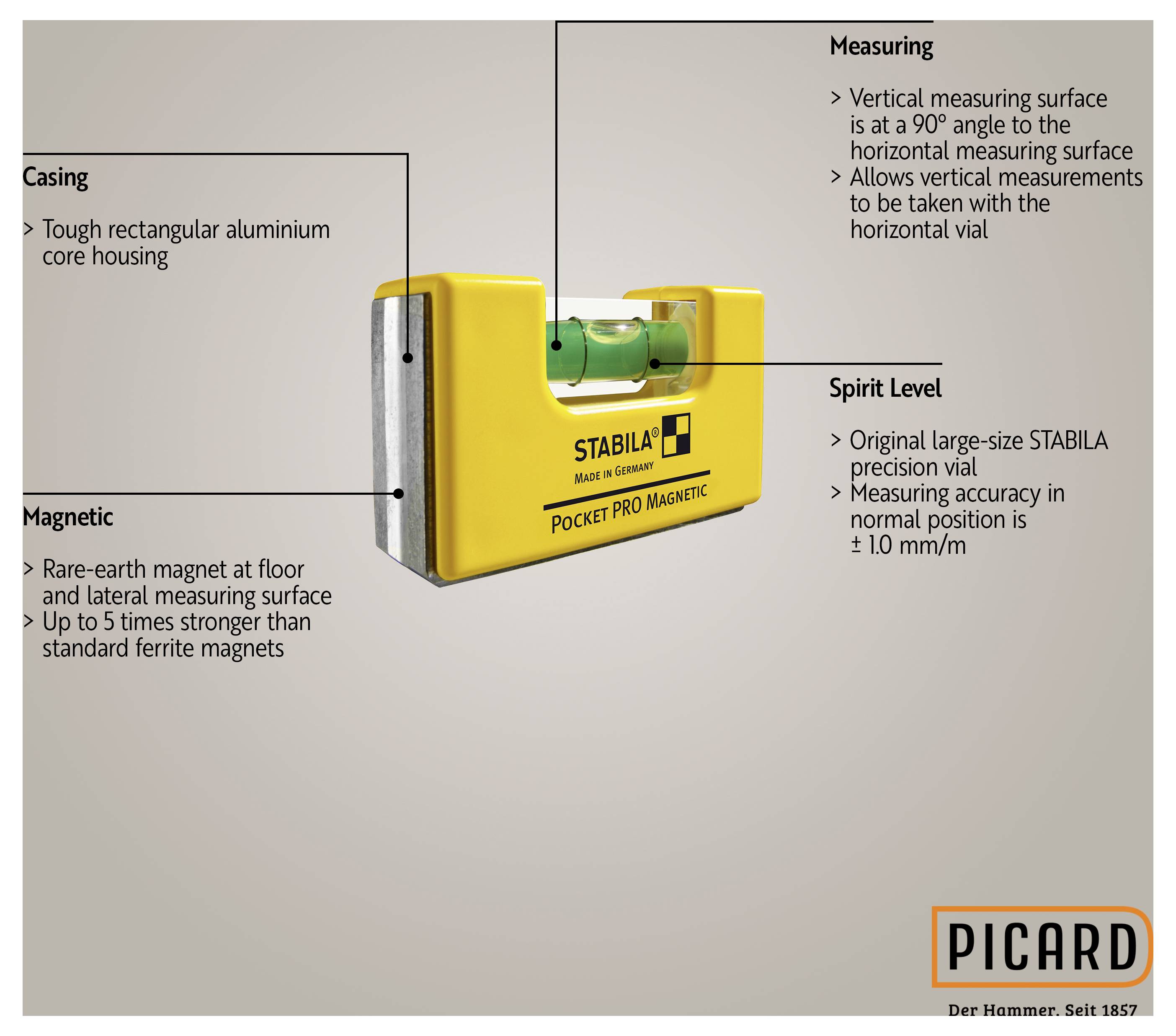 Picard 0070080-001 komplet čekića DIN 7239 3 St.-21