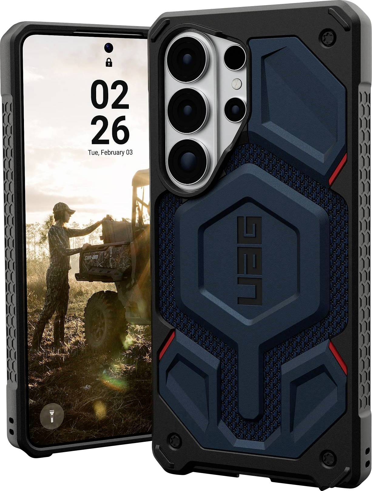 Urban Armor Gear Monarch Pro Case Samsung Galaxy S26 Ultra Ultrablauw MagSafe compatible, Met magneetmodule