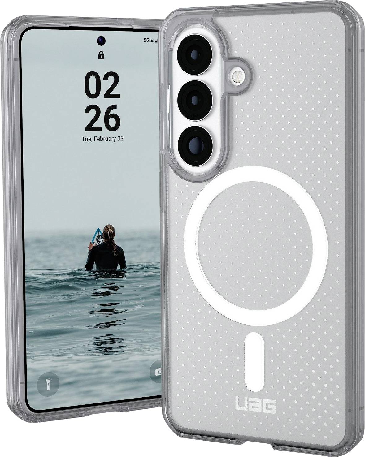 Urban Armor Gear Dot Case Samsung Galaxy S26 Ice MagSafe compatible, Met magneetmodule
