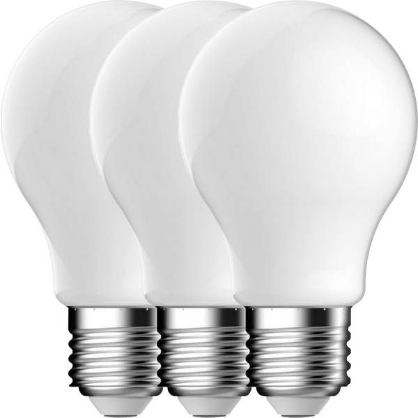 Nordlux 5181021323 žarulja Energetska učinkovitost 2021 E (A - G) E27  6.8 W toplo bijela (Ø) 60 mm  3 St.