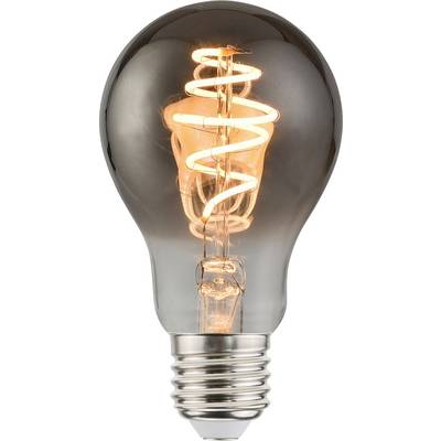 Vintage LED žarulja sa vidljivim spiralnim filamentom svjetluca toplo, prikazujući njezin dizajn i energetsku učinkovitost.