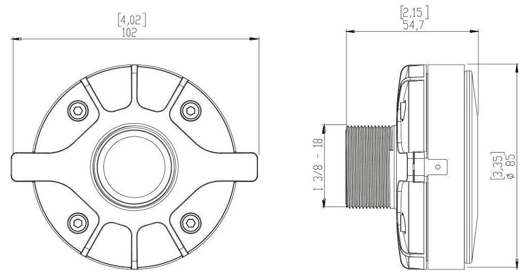 Crna bežična jedinica prijamnika mikrofona s dvije antene i kontrolnom pločom koja prikazuje četiri očitanja kanala s LED diodama i digitalnim zaslikom.