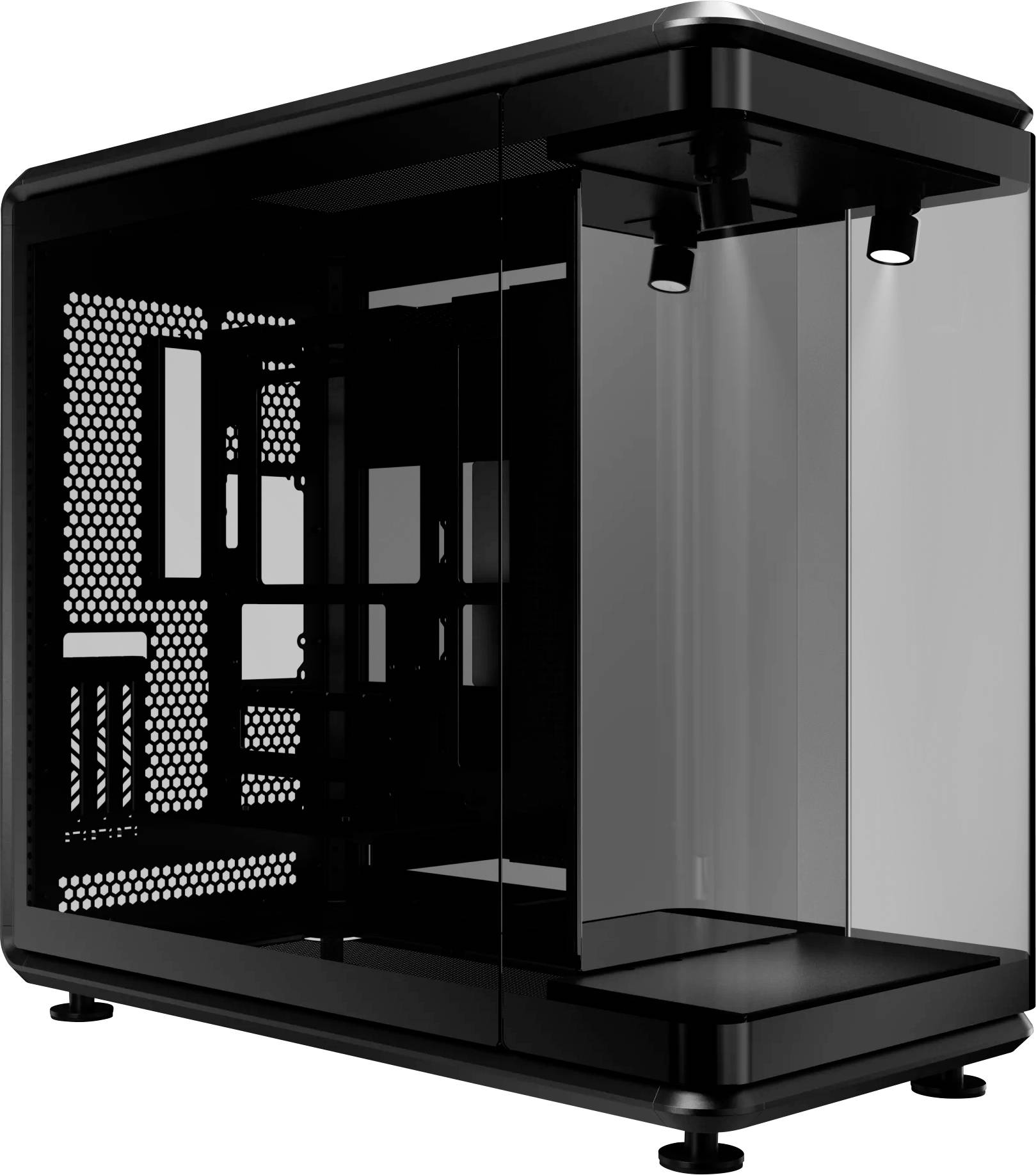 Cooler Master CoolerMaster Geh MasterFrame 360 Panoram Midi-tower PC-behuizing Zwart Stoffilter