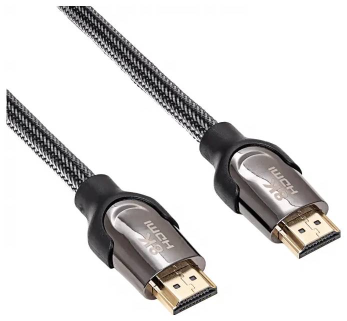 Akyga AK-HD-05S HDMI-kabel HDMI Aansluitkabel HDMI-A-stekker 0.5 m Zwart Afscherming gevlochten