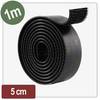 Quadrios 26CA809 prianjajuća traka oblik gljive (D x Š) 1 m x 50 mm crna 1 m