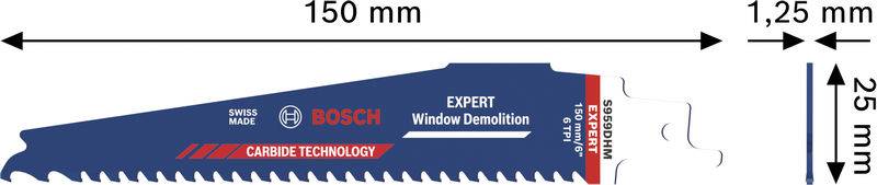 Bosch Accessories 2608902329 EXPERT list za sabljastu pilu za rušenje prozora S959DHM, set od 10 dijelova 10 St.-1