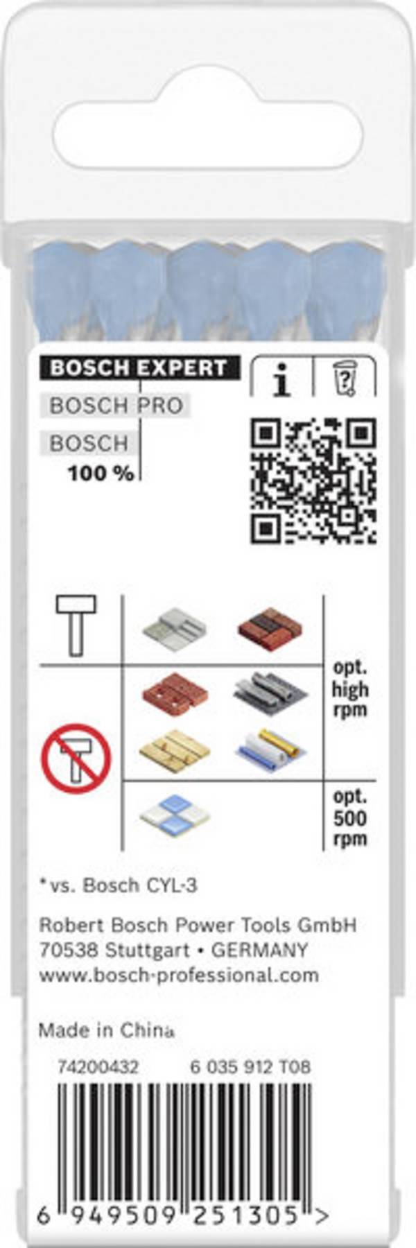 Bosch Accessories 2608902285 2608902285  višenamjensko svrdlo  7 mm Ukupna dužina 100 mm šesterokutna osovina 10 St.