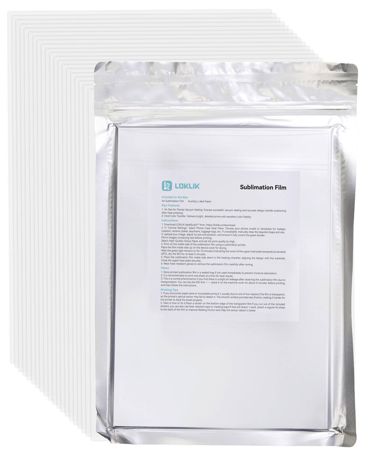 Loklik Sublimationsfolienpaket sublimacijske folije-1