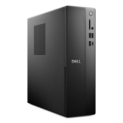 Crni stolni Dell računalni toranj s USB priključcima i optičkim pogonom na prednjoj strani, s Dell logotipom.