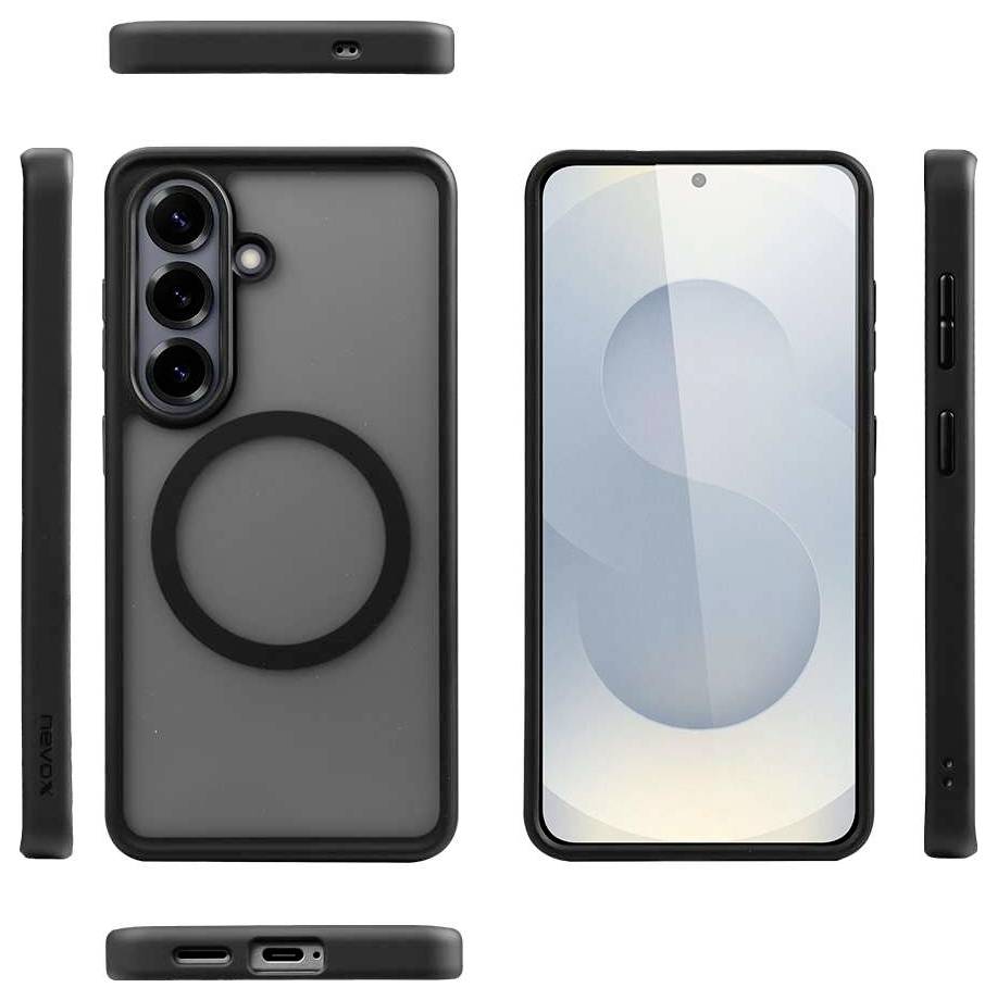 Nevox StyleShell Invisio stražnji poklopac za mobilni telefon Samsung Galaxy S26 Plus crna MagSafe kompatibilna 2593-1