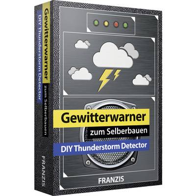 'Gewitterwarner zum Selberbauen' DIYKit za detektor grmljavine sa oblacima, simbolima munje i brojčanikom na naslovnici.