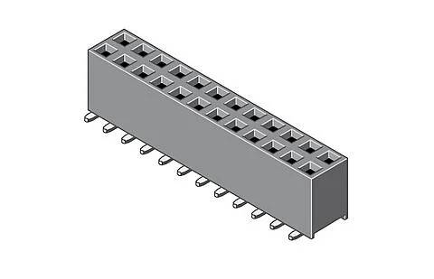 MPE Garry Female header (standaard) 098-6-012-0-NFX-YT0 1 stuk(s)