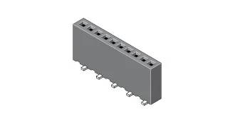 MPE Garry Female header (standaard) 185-1-005-0-NFX-RT0 1 stuk(s) Piece