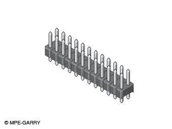 MPE Garry Male header (standaard) 087-2-100-0-F-XS0-1260 1 stuk(s) Piece