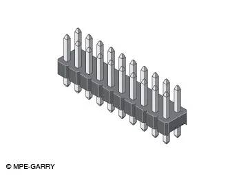 MPE Garry Male header (standaard) 150-4-080-0-F-XS0-0870 1 stuk(s)