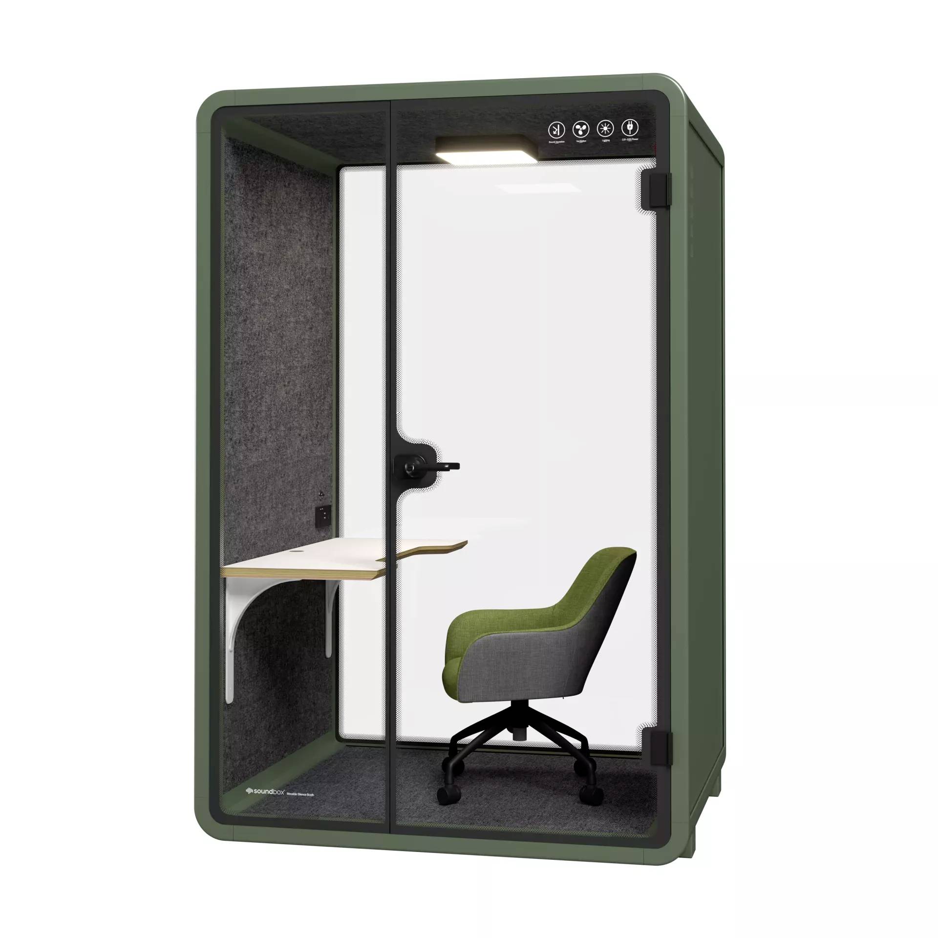 Soundbox Soundbox Office Pod SR-M (F4) 1 person SR-M F4 green 1 St.-0