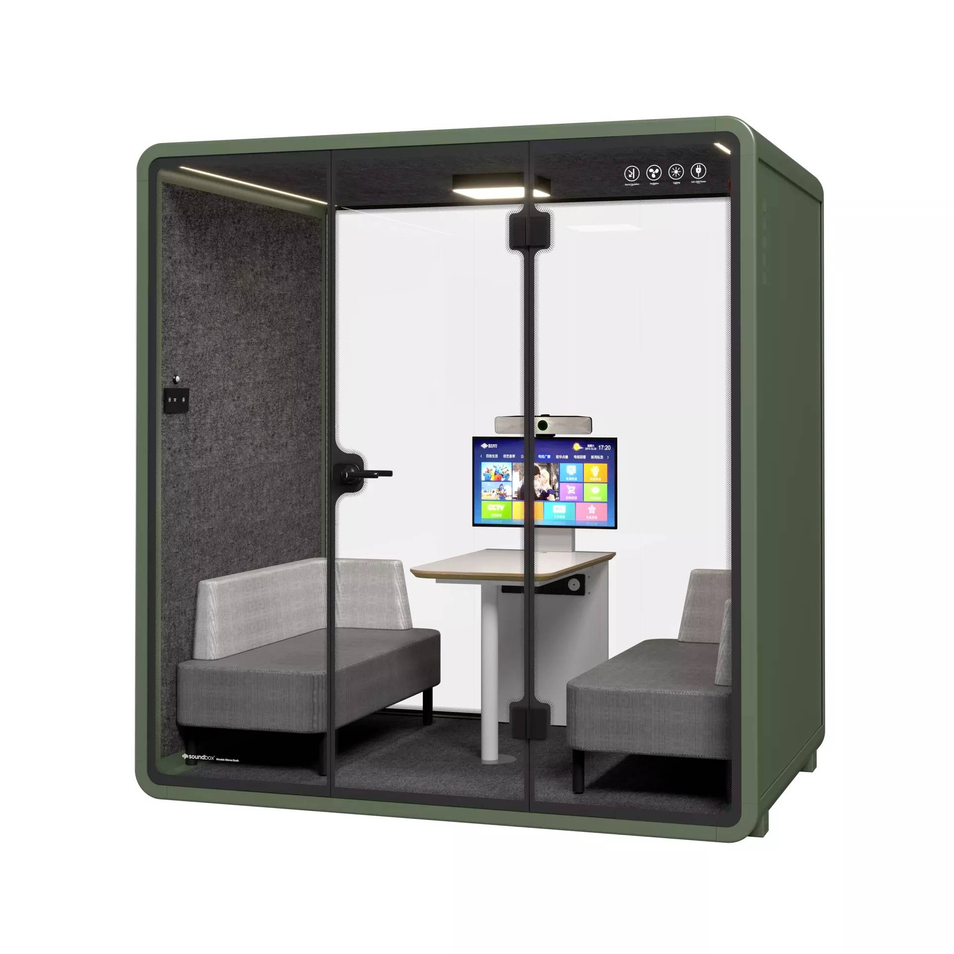 Soundbox Soundbox Office Pod SR-L (F6) 4 person SR-L F6 green 1 St.-0