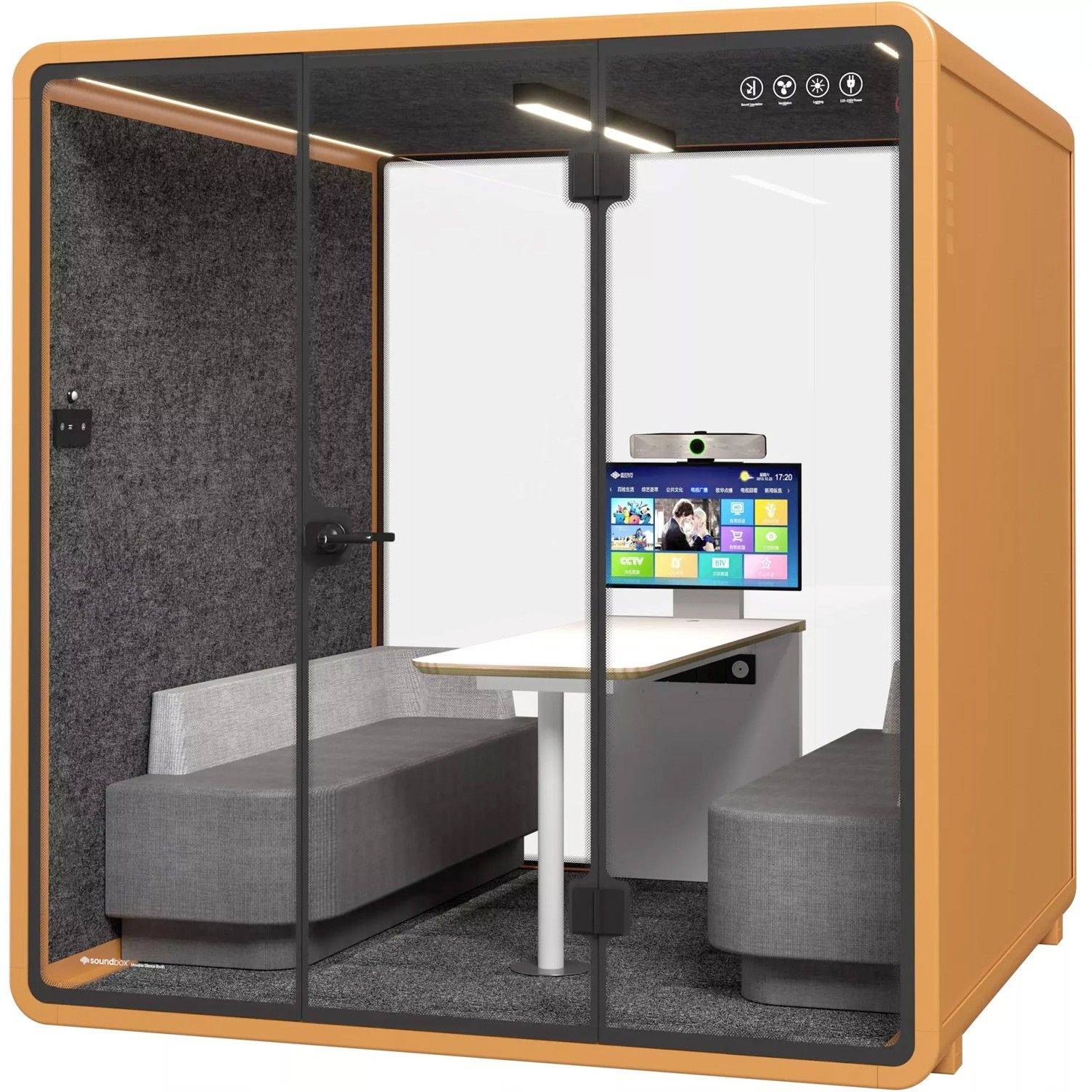 Soundbox Soundbox Office Pod SR-XL (F7) 6 person SR-XL F7 orange 1 St.-0