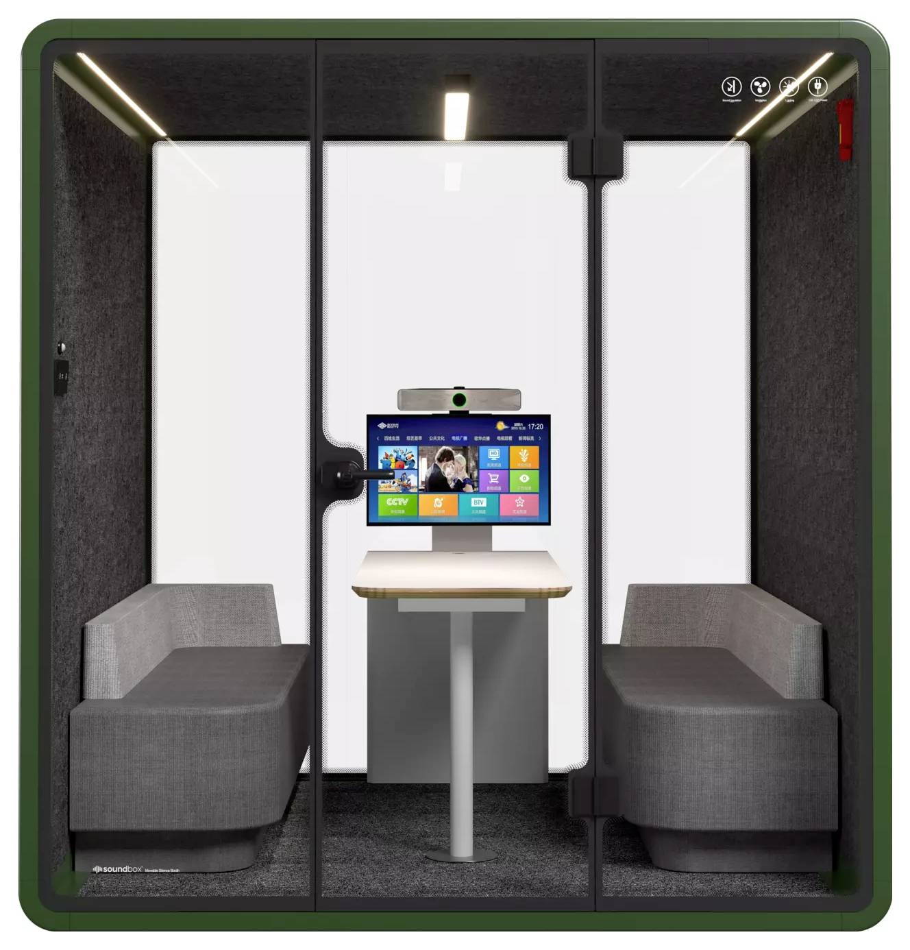 Soundbox Soundbox Office Pod SR-XL (F7) 6 person SR-XL F7 green 1 St.-1