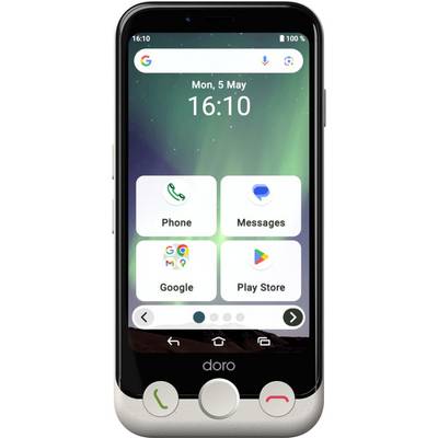 doro Aurora A10 bone 4,5" 64GB senior pametni telefon crna, bijela-0
