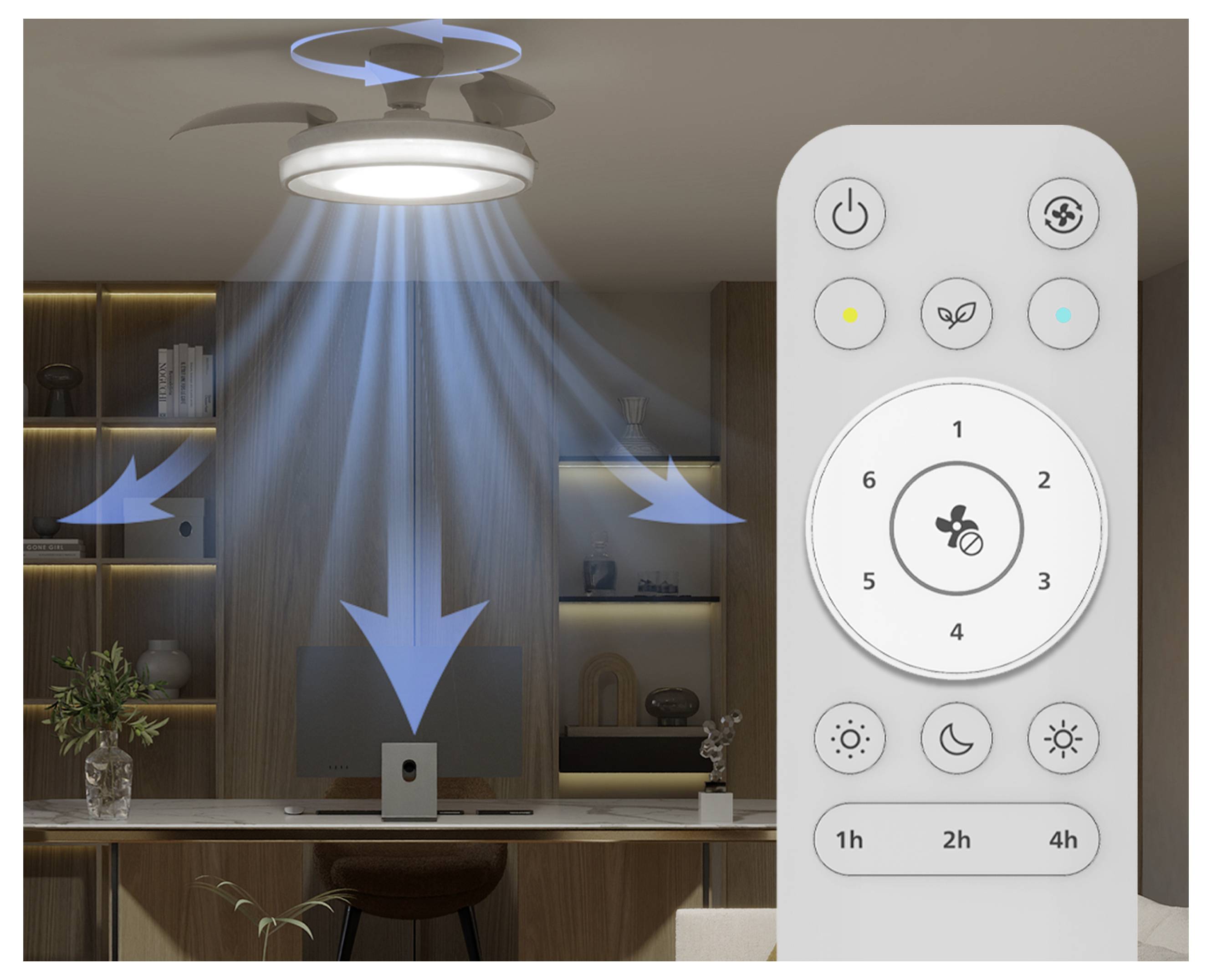 Philips LED Bliss stropni ventilator 28 W sa daljinskim upravljačem, mogućnost prigušivanja-3