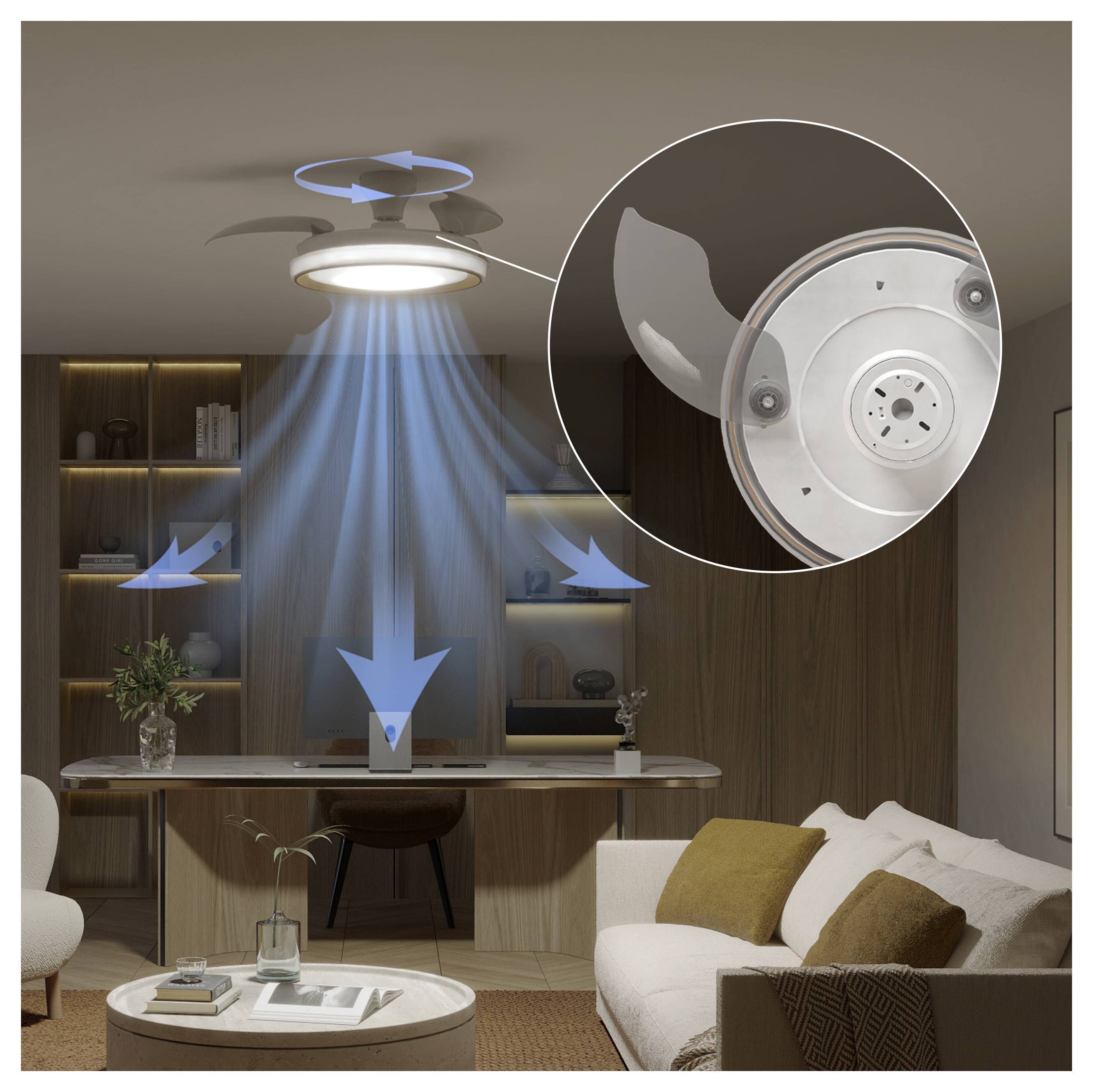 Philips LED Bliss stropni ventilator 28 W sa daljinskim upravljačem, mogućnost prigušivanja-2