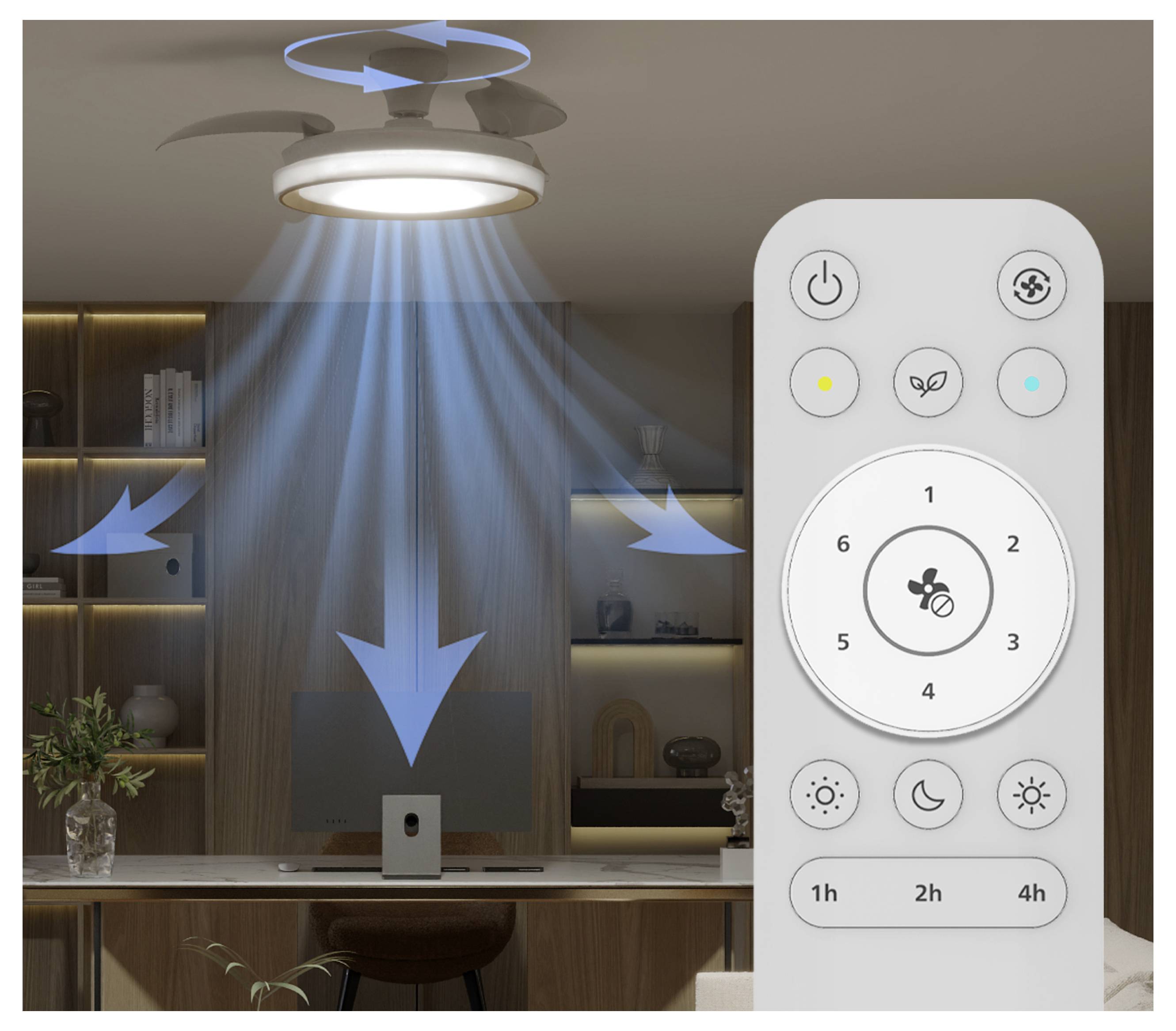 Philips LED Bliss stropni ventilator 28 W sa daljinskim upravljačem, mogućnost prigušivanja-3