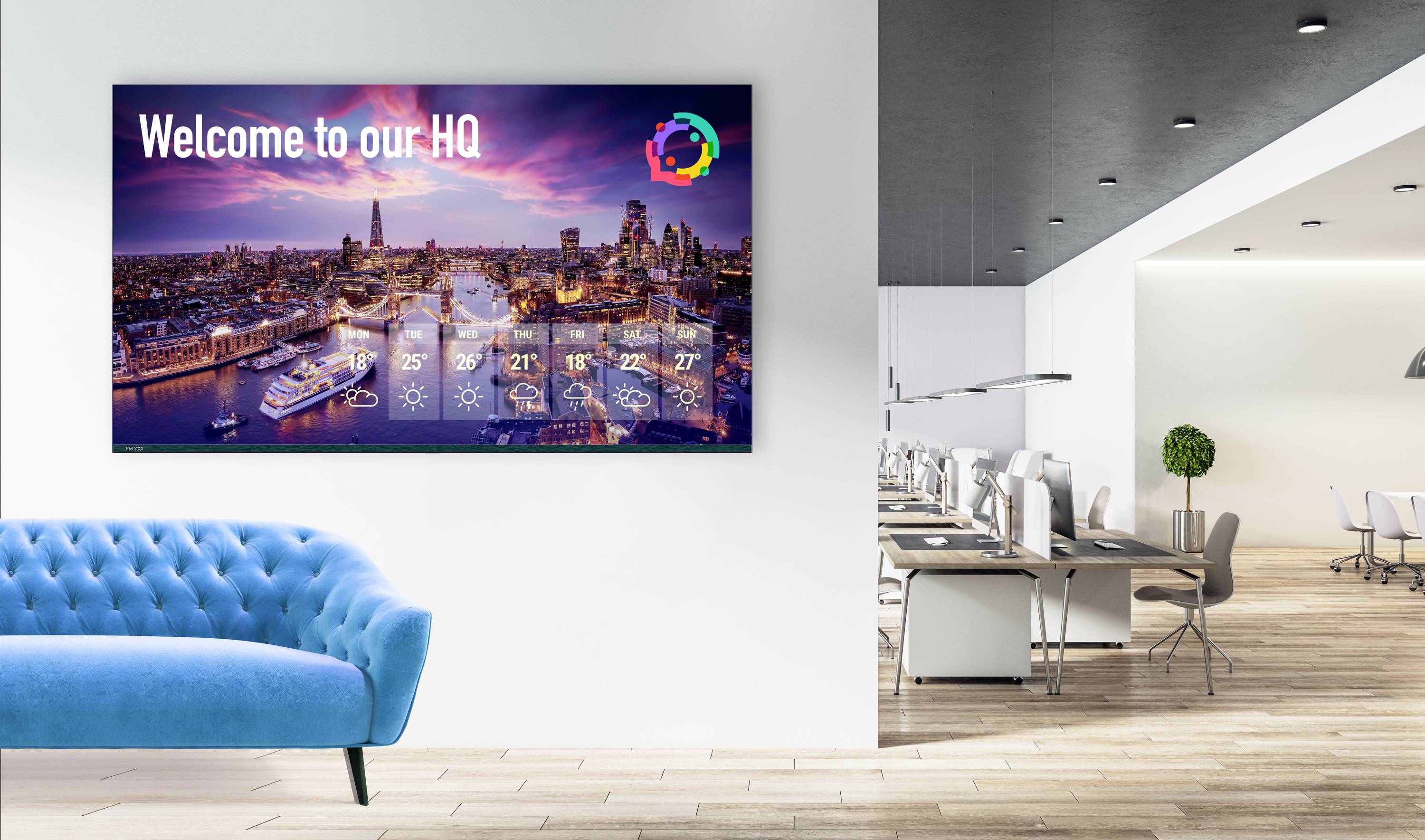 Avocor AVK-7510 - 190 cm (75) Diagonalk Digital Signage display 190.5 cm 75 inch 3840 x 2160 Pixel 16/7