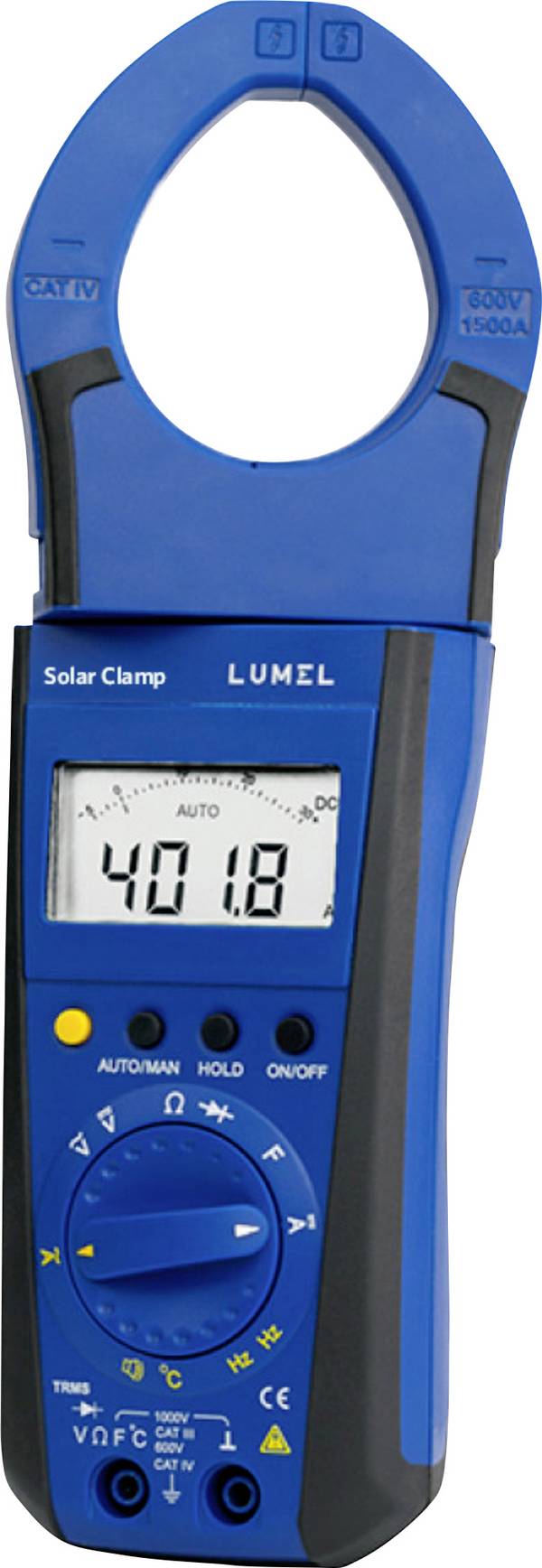 Lumel Solar-Zangenmessgerät NC15 Digitales Effektivwertmessgerät mit Stromzange strujne stezaljke  digitalni uklj. torbica CAT III 1000 V, CAT IV 600 V Zaslon (brojevi): 3100