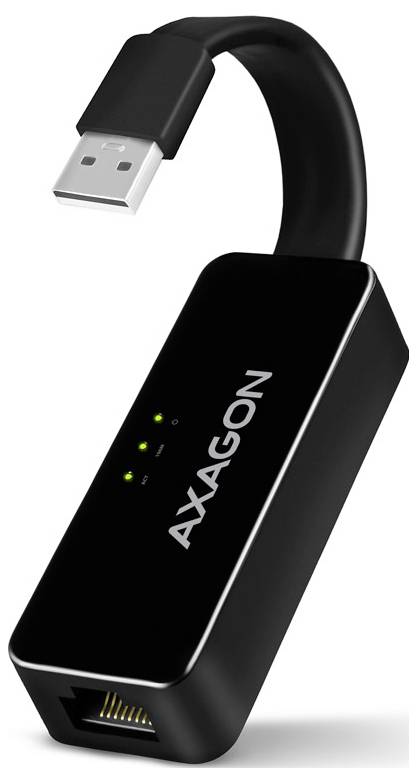 AXAGON USB 2.0 Adapter [1x USB-A-stekker - 1x RJ45-bus] 15 cm