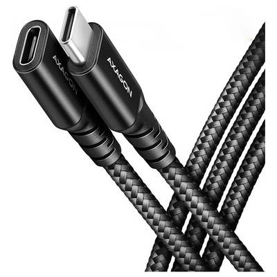 Dva crna pletena USB-C kablića za punjenje s ALACON konektorima na bijeloj pozadini.