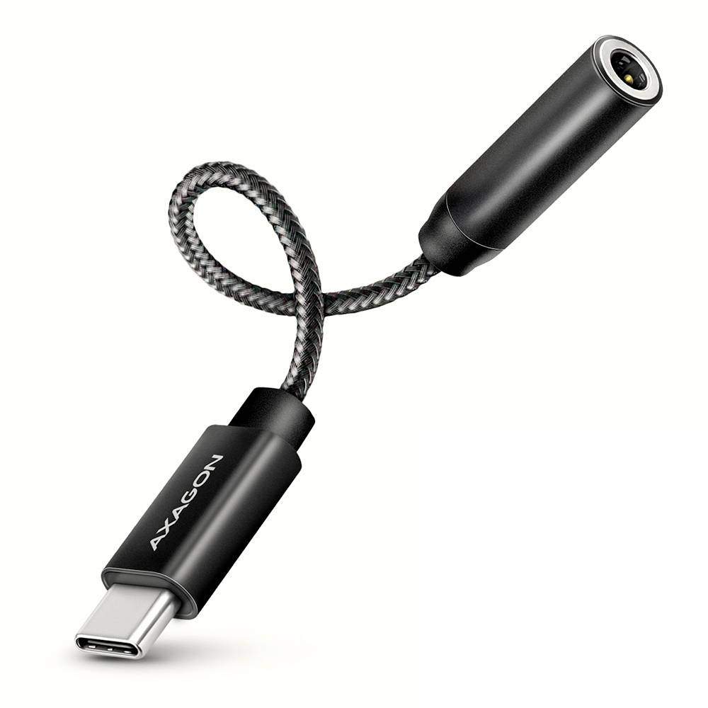 AXAGON USB 2.0 Adapter [1x USB-C USB 2.0 - 1x Koptelefoonaansluiting] ADA-HC 10 cm