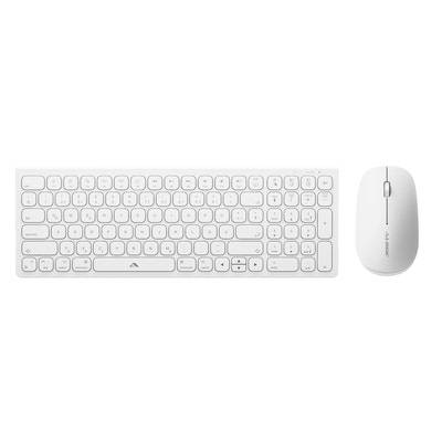 Alogic Echelon Compact USB-C BT Keyboard Set met toetsenbord en muis Draadloos QWERTZ, Duits Wit