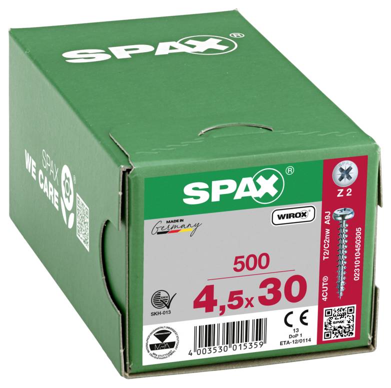 SPAX 0231010450305 vijci sa poluokruglom glavom 4.5 mm 30 mm križni pozidriv čelik 500 St.-5